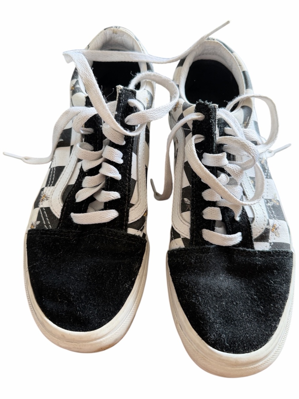 Vans Black and White Checkerboard Women's Skate Sneakers